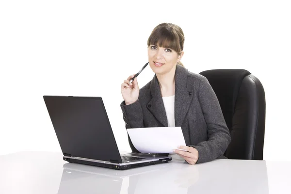 Bussiness woman working — Stock Photo, Image