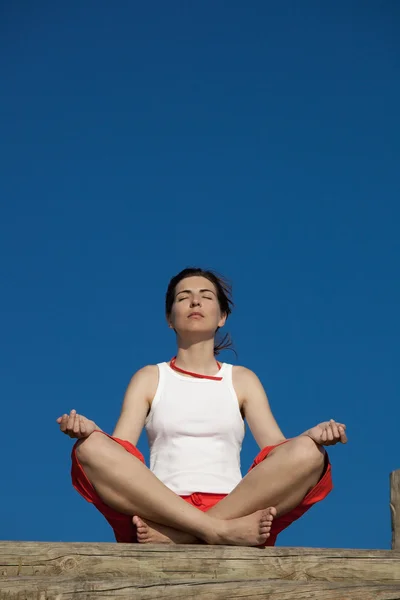 Yoga meisje — Stockfoto