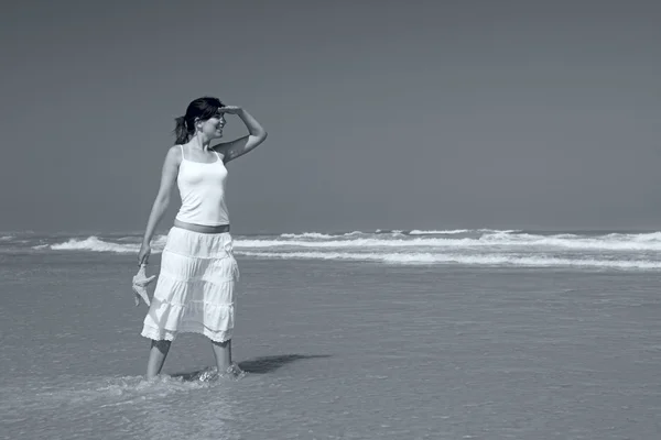 Deniz yıldızı kadın — Stok fotoğraf