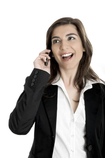 Mulher de negócios fazendo um telefonema — Fotografia de Stock