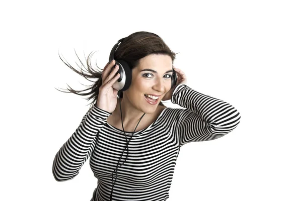Słuchanie muzyki — Zdjęcie stockowe