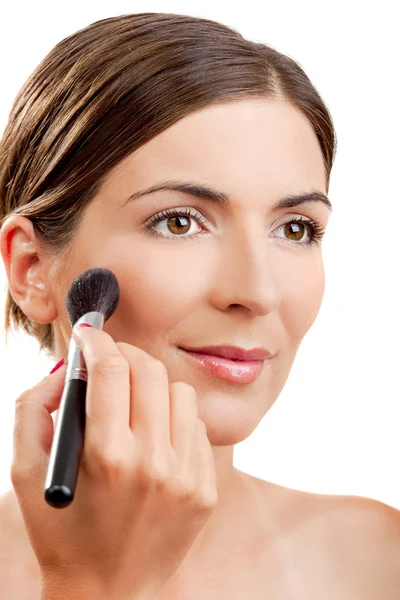 Applying make-up — Stock Photo, Image