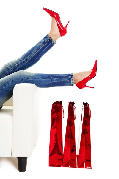 Sexy Red Shoes — Stock Photo, Image