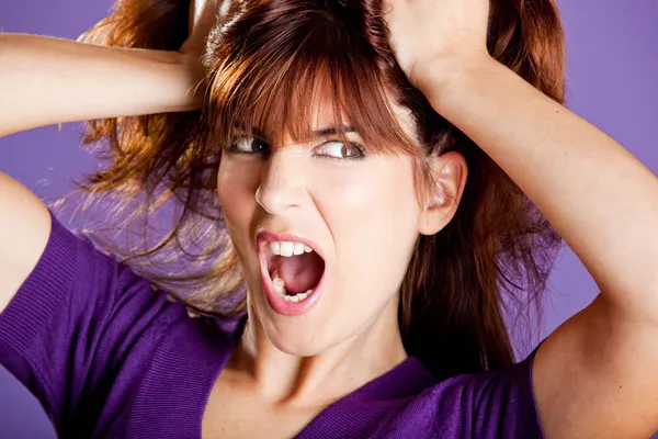 Mulher irritada — Fotografia de Stock