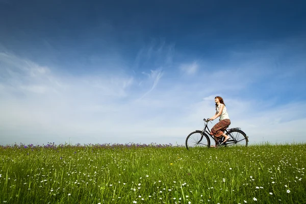 Riding a bicycle — Stock Photo, Image