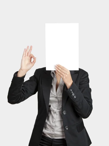 Paper face — Stock Photo, Image
