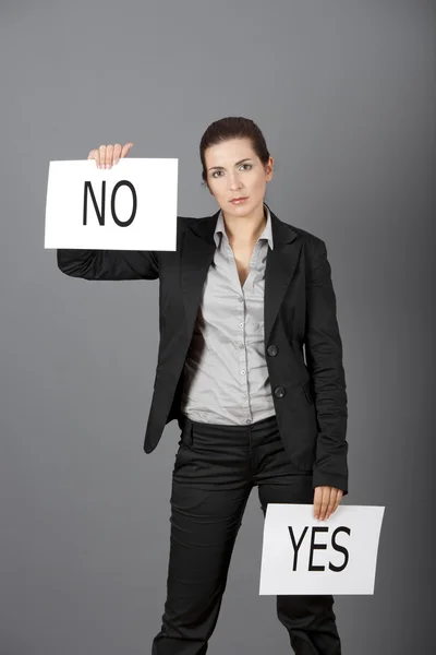 Ja eller nej val — Stockfoto