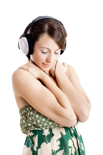 Luisteren muziek — Stockfoto