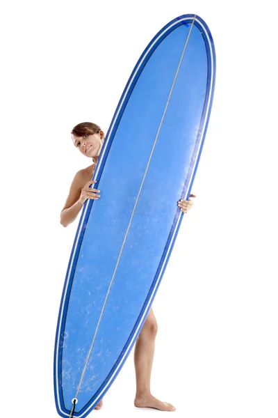 Surfer dziewczyna — Zdjęcie stockowe