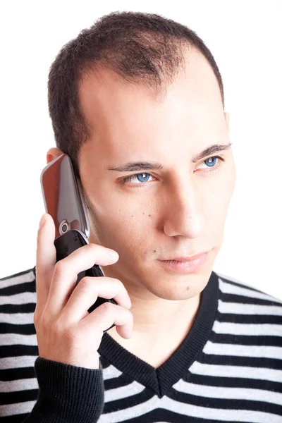 Talar i mobiltelefon — Stockfoto