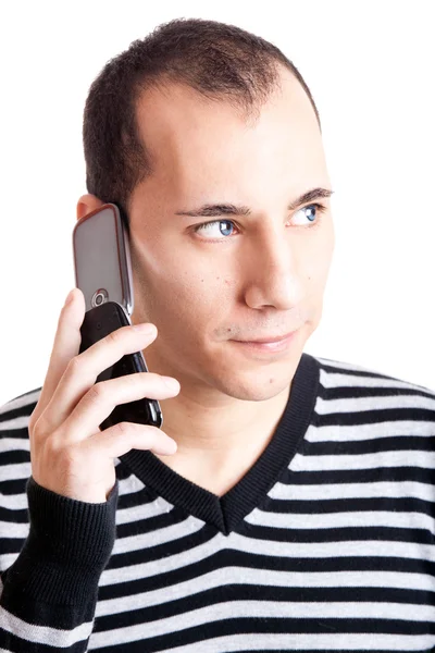 Talking on cellphone — Stock Photo, Image