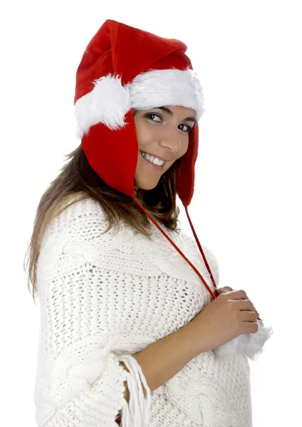 Kerstmis vrouw Stockfoto