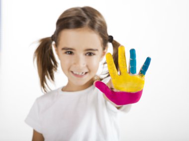 Hands painted clipart