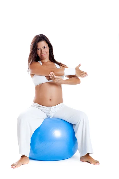 Exercícios de gravidez — Fotografia de Stock