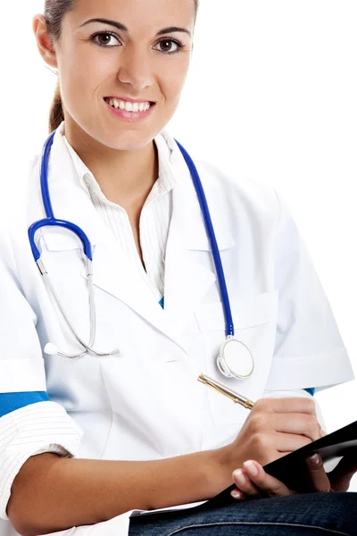 Vacker sjuksköterska student — Stockfoto