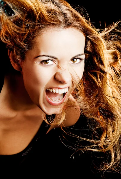 Woman screaming — Stock Photo, Image