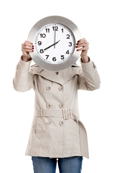 Relógio Mulher — Fotografia de Stock