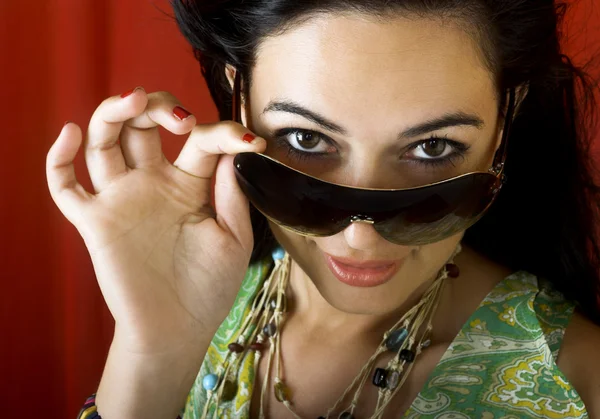 Sunglasses woman — Stock Photo, Image