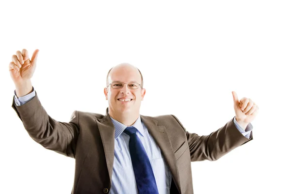 Happy and successful business man — Stock Photo, Image