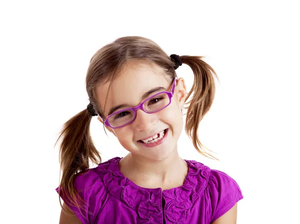 Menina com óculos — Fotografia de Stock