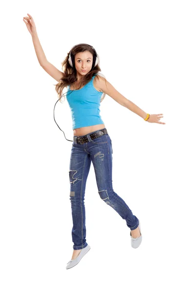 Dancing and Listen Music — Stock Photo, Image