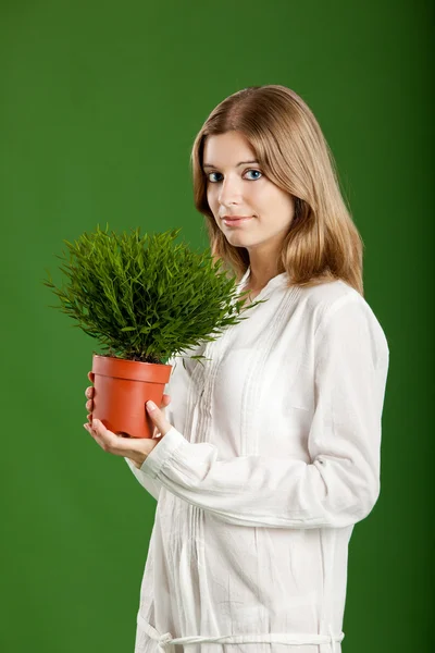 Ecologic woman — Stock Photo, Image