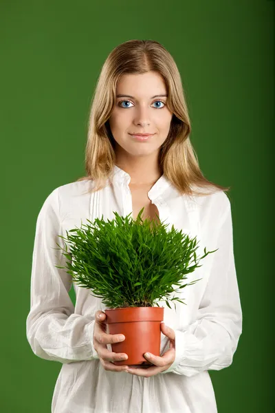 Ökologische Frau — Stockfoto