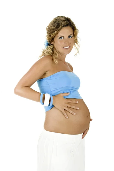 Těhotná žena — Stock fotografie
