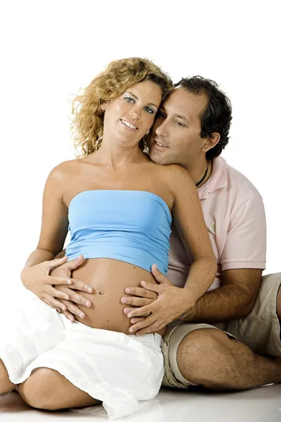 Casal esperando um bebê — Fotografia de Stock