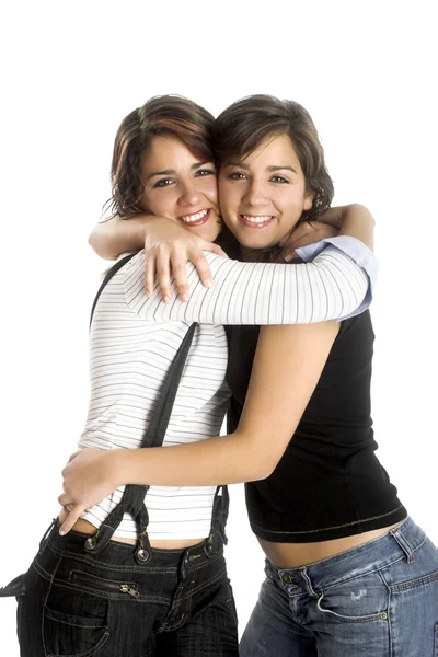 Beautiful female twins Royalty Free Stock Images