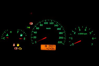 Night speedometer clipart