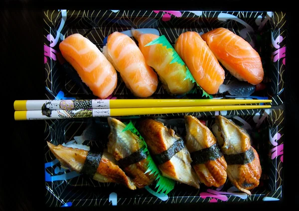 Set de sushi desde arriba — Foto de Stock