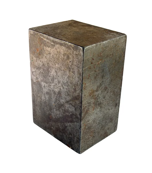Stalen baksteen geïsoleerd 2 — Stockfoto