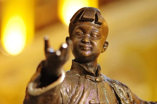 Estatua de niño Kungfu — Foto de Stock