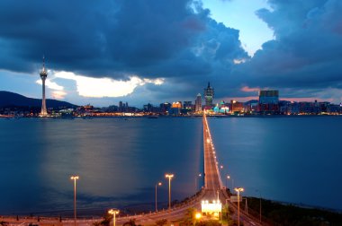 Macau city view clipart