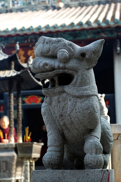 Stock image Stone lion of Chinese temple