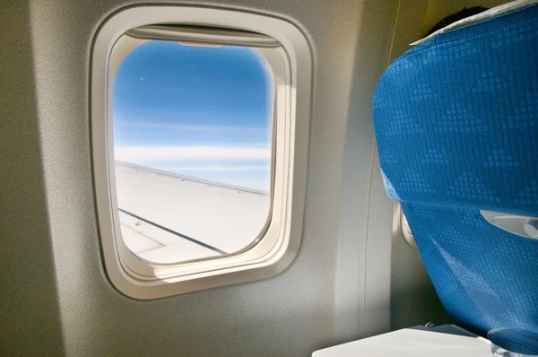 Окно самолета Стоковое Фото