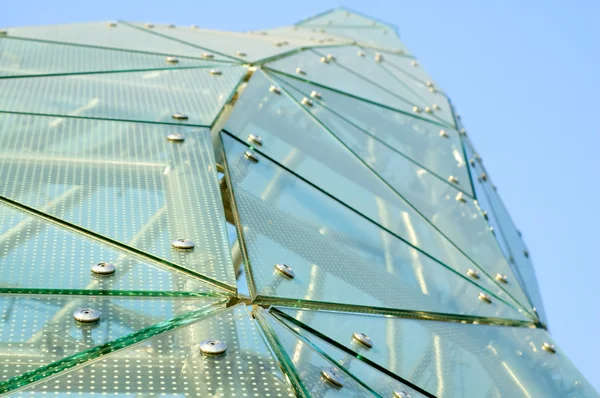 Panels of green glass — Stock Photo, Image