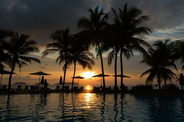 Noche en hotel tropical —  Fotos de Stock