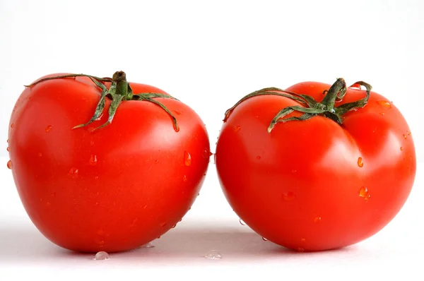 Iki taze domates — Stok fotoğraf