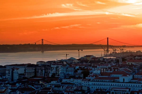 Krajobraz miasta Lizbona — Zdjęcie stockowe
