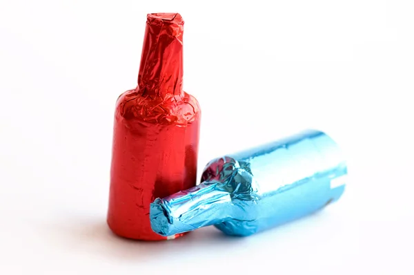 Çikolata renkli şişe — Stok fotoğraf