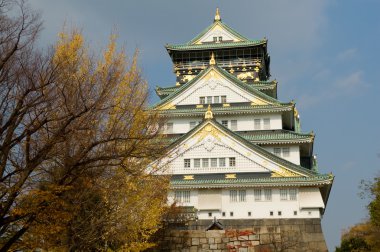 Osaka castle clipart