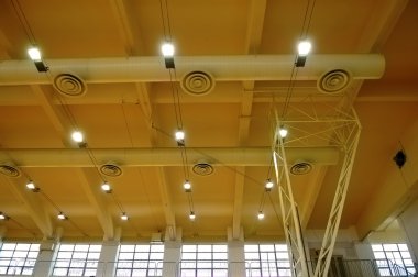 Architecture of stadium ceiling clipart