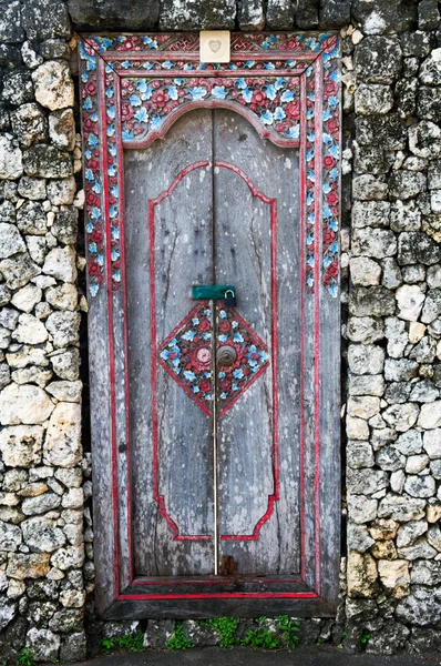 Close up della porta antica — Foto Stock