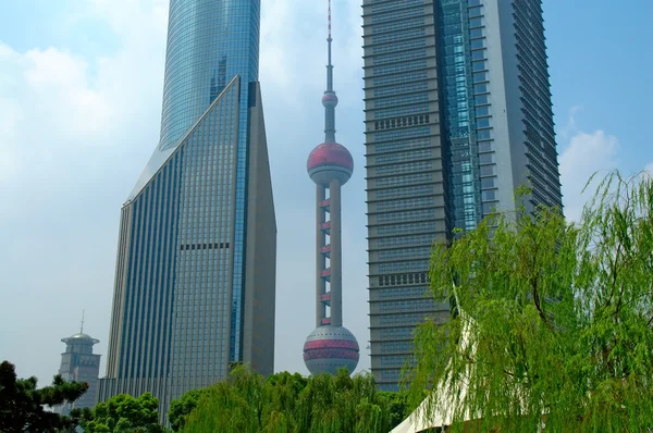 Shanghai skyskrapor — Stockfoto