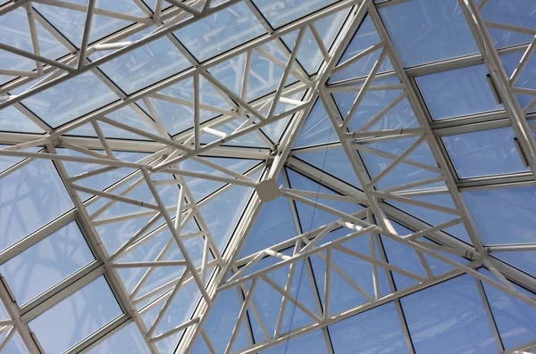 stock image Contemporary roof structure with glass