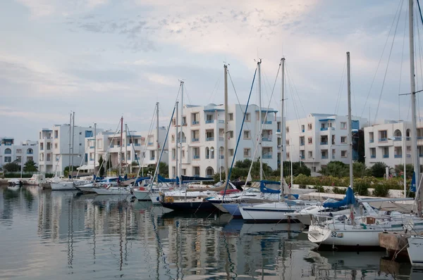 stock image Wind yachts in marine