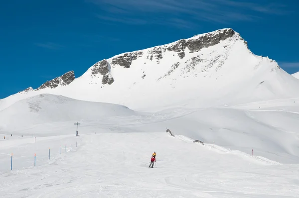 Alpien de esqui Fotografia De Stock