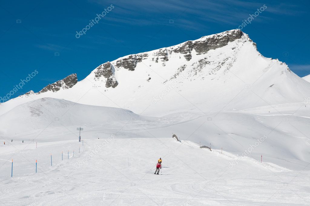 Alpien ski slope